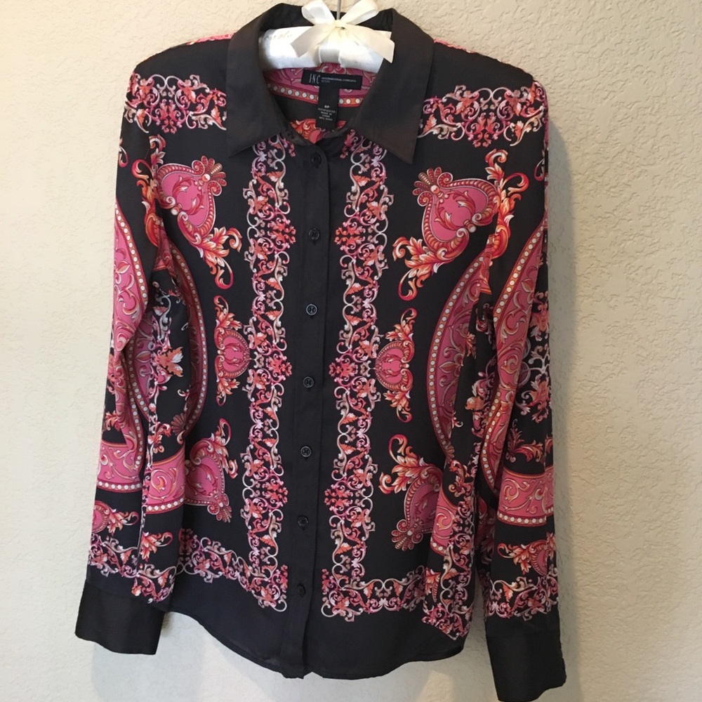 INC silky blouse